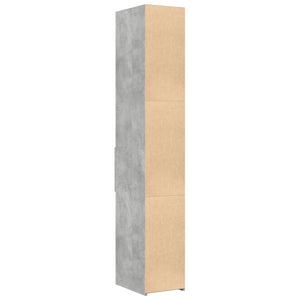 vidaXL Highboard Concrete Grey 30x42.5x185 cm Engineered Wood