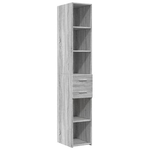 vidaXL Highboard Grey Sonoma 30x42.5x185 cm Engineered Wood