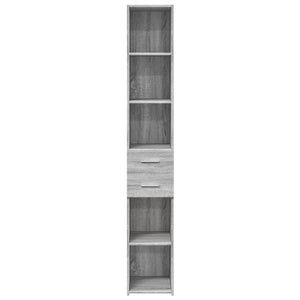 vidaXL Highboard Grey Sonoma 30x42.5x185 cm Engineered Wood