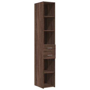 vidaXL Highboard Brown Oak 30x42.5x185 cm Engineered Wood