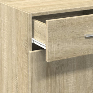 vidaXL Sideboard Sonoma Oak 45x42.5x93 cm Engineered Wood