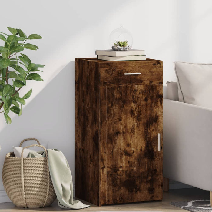 vidaXL Sideboard Smoked Oak 45x42.5x93 cm Engineered Wood