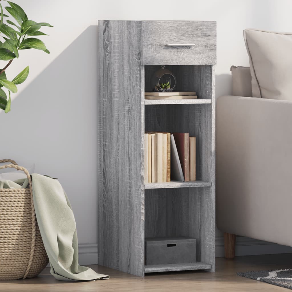 vidaXL Sideboard Grey Sonoma 30x42.5x93 cm Engineered Wood