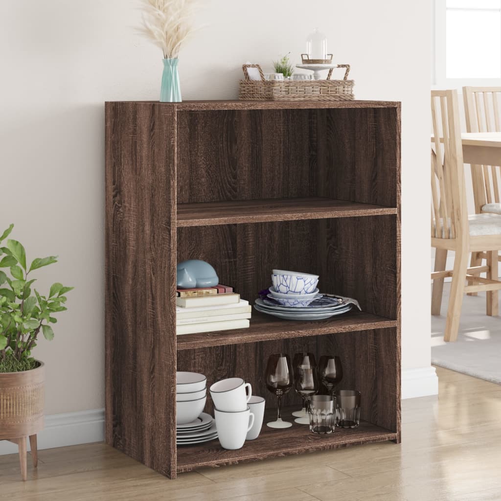 vidaXL Sideboard Brown Oak 70x41x93 cm Engineered Wood