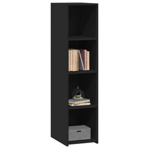 vidaXL Highboard Black 30x41x124 cm Engineered Wood