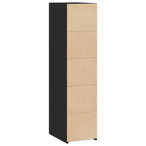 vidaXL Highboard Black 30x41x124 cm Engineered Wood