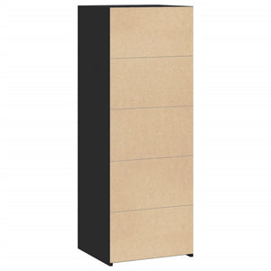 vidaXL Highboard Black 45x41x124 cm Engineered Wood