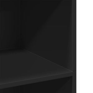 vidaXL Highboard Black 70x41x124 cm Engineered Wood