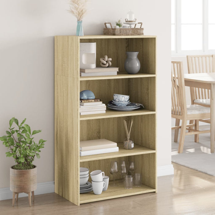 vidaXL Highboard Sonoma Oak 70x41x124 cm Engineered Wood