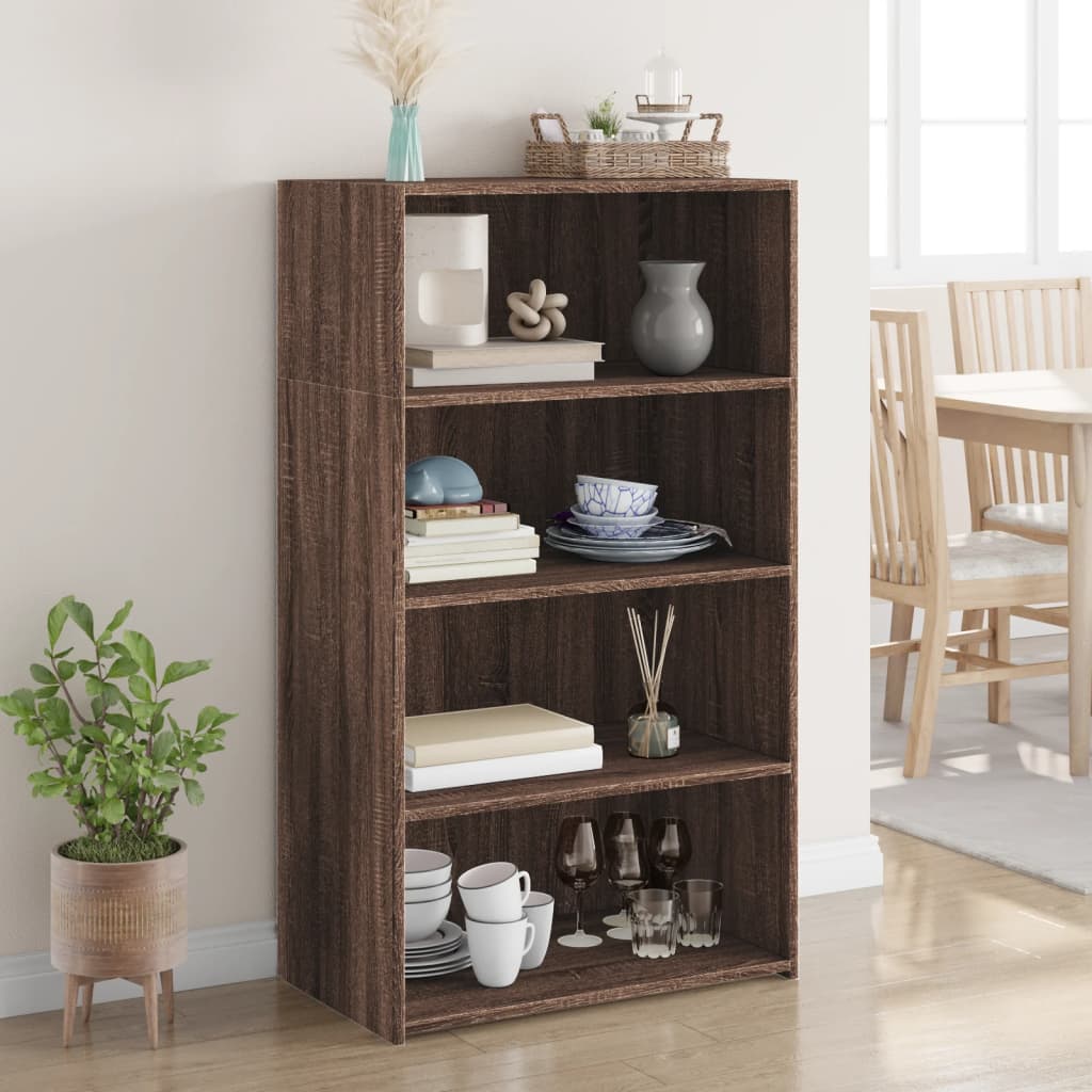 vidaXL Highboard Brown Oak 70x41x124 cm Engineered Wood