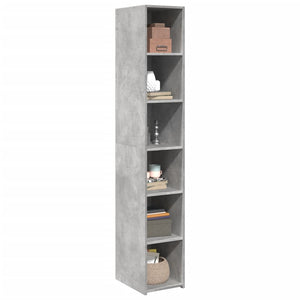 vidaXL Highboard Concrete Grey 30x41x185 cm Engineered Wood