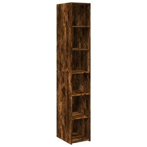 vidaXL Highboard Smoked Oak 30x41x185 cm Engineered Wood