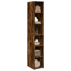 vidaXL Highboard Smoked Oak 30x41x185 cm Engineered Wood