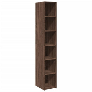 vidaXL Highboard Brown Oak 30x41x185 cm Engineered Wood