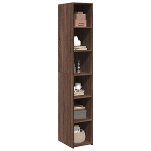 vidaXL Highboard Brown Oak 30x41x185 cm Engineered Wood