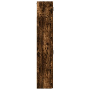 vidaXL Slim Storage Cabinet Smoked Oak 30x42.5x225 cm Engineered Wood
