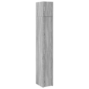 vidaXL Slim Storage Cabinet Grey Sonoma 30x42.5x225 cm Engineered Wood