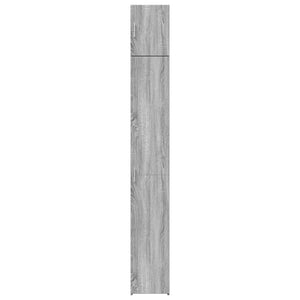 vidaXL Slim Storage Cabinet Grey Sonoma 30x42.5x225 cm Engineered Wood