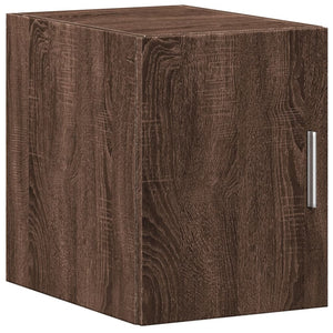 vidaXL Slim Storage Cabinet Brown Oak 30x42.5x225 cm Engineered Wood