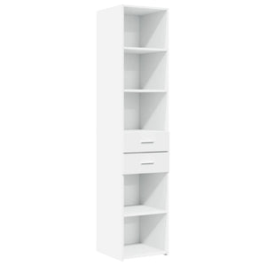 vidaXL Slim Storage Cabinet White 40x42.5x225 cm Engineered Wood