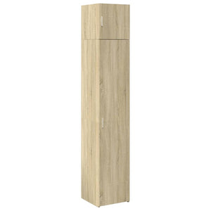 vidaXL Slim Storage Cabinet Sonoma Oak 40x42.5x225 cm Engineered Wood