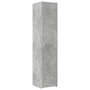 vidaXL Slim Storage Cabinet Concrete Grey 40x42.5x225 cm Engineered Wood