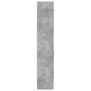 vidaXL Slim Storage Cabinet Concrete Grey 40x42.5x225 cm Engineered Wood