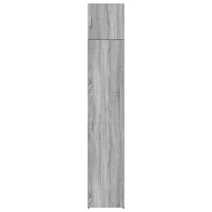 vidaXL Slim Storage Cabinet Grey Sonoma 40x42.5x225 cm Engineered Wood