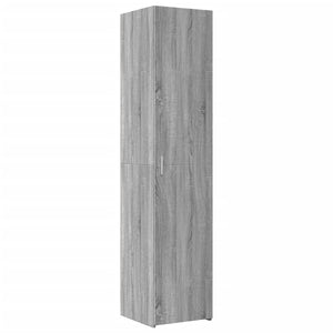 vidaXL Slim Storage Cabinet Grey Sonoma 40x42.5x225 cm Engineered Wood