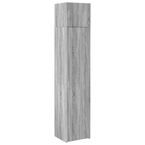 vidaXL Slim Storage Cabinet Grey Sonoma 45x42.5x225 cm Engineered Wood