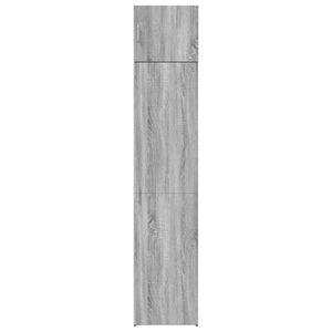 vidaXL Slim Storage Cabinet Grey Sonoma 45x42.5x225 cm Engineered Wood