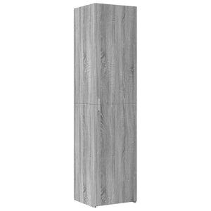 vidaXL Slim Storage Cabinet Grey Sonoma 45x42.5x225 cm Engineered Wood