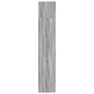 vidaXL Slim Storage Cabinet Grey Sonoma 45x42.5x225 cm Engineered Wood