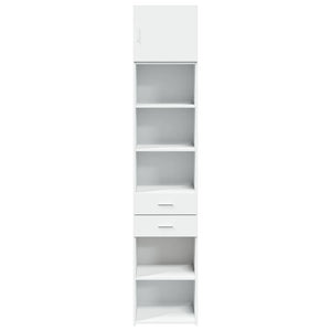 vidaXL Slim Storage Cabinet White 45x42.5x225 cm Engineered Wood