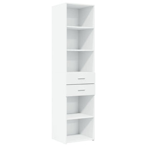 vidaXL Slim Storage Cabinet White 45x42.5x225 cm Engineered Wood