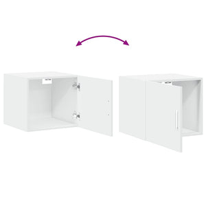 vidaXL Slim Storage Cabinet White 45x42.5x225 cm Engineered Wood