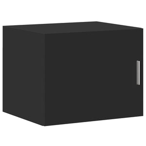 vidaXL Slim Storage Cabinet Black 50x42.5x225 cm Engineered Wood