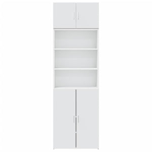 vidaXL Storage Cabinet White 70x42.5x225 cm Engineered Wood