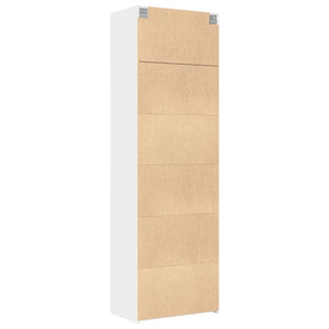 vidaXL Storage Cabinet White 70x42.5x225 cm Engineered Wood