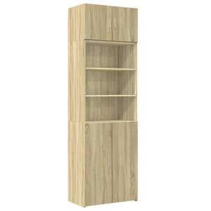 vidaXL Storage Cabinet Sonoma Oak 70x42.5x225 cm Engineered Wood