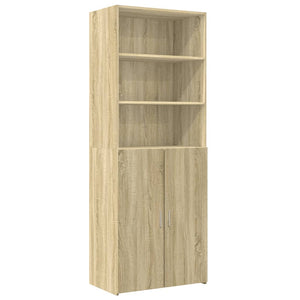 vidaXL Storage Cabinet Sonoma Oak 70x42.5x225 cm Engineered Wood