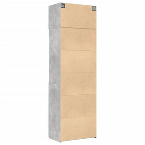 vidaXL Storage Cabinet Concrete Grey 70x42.5x225 cm Engineered Wood