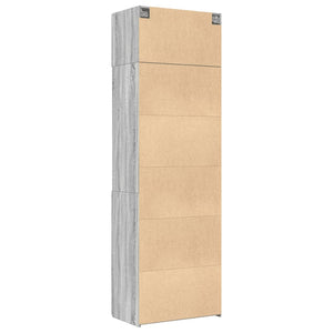 vidaXL Storage Cabinet Grey Sonoma 70x42.5x225 cm Engineered Wood