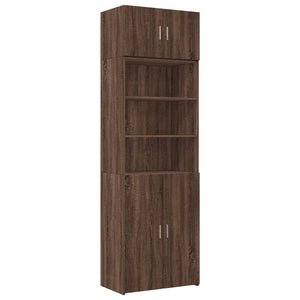 vidaXL Storage Cabinet Brown Oak 70x42.5x225 cm Engineered Wood