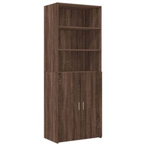 vidaXL Storage Cabinet Brown Oak 70x42.5x225 cm Engineered Wood