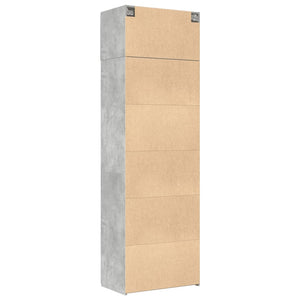 vidaXL Storage Cabinet Concrete Grey 70x42.5x225 cm Engineered Wood