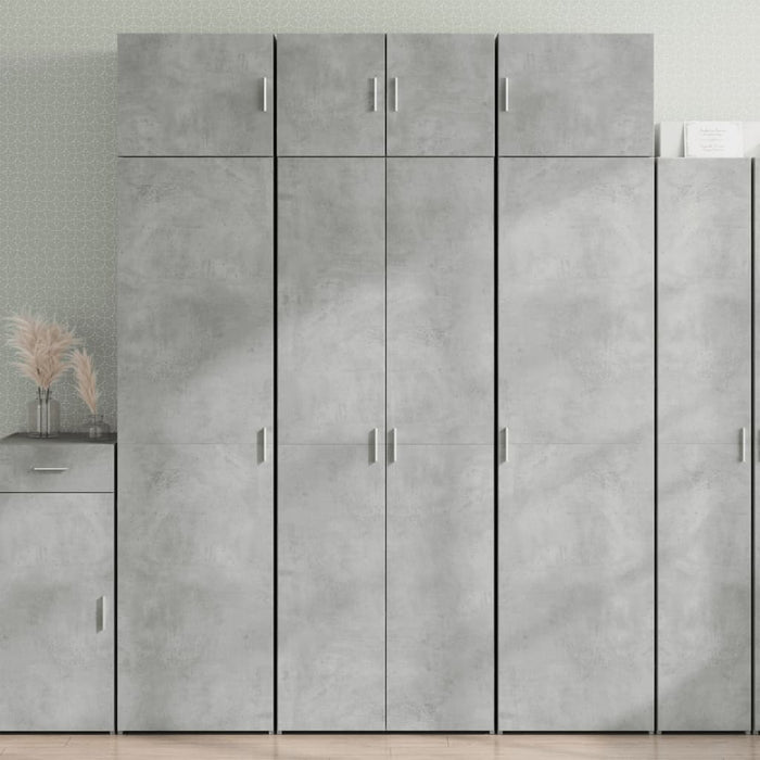 vidaXL Storage Cabinet Concrete Grey 70x42.5x225 cm Engineered Wood