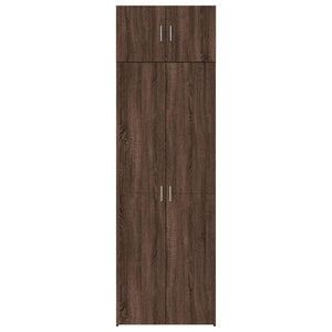 vidaXL Storage Cabinet Brown Oak 70x42.5x225 cm Engineered Wood