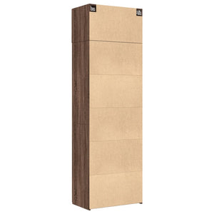 vidaXL Storage Cabinet Brown Oak 70x42.5x225 cm Engineered Wood