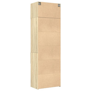 vidaXL Storage Cabinet Sonoma Oak 70x42.5x225 cm Engineered Wood